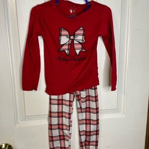 Red Christmas Bow Kids Pajamas goodnight Liam’s pJ’s 4T